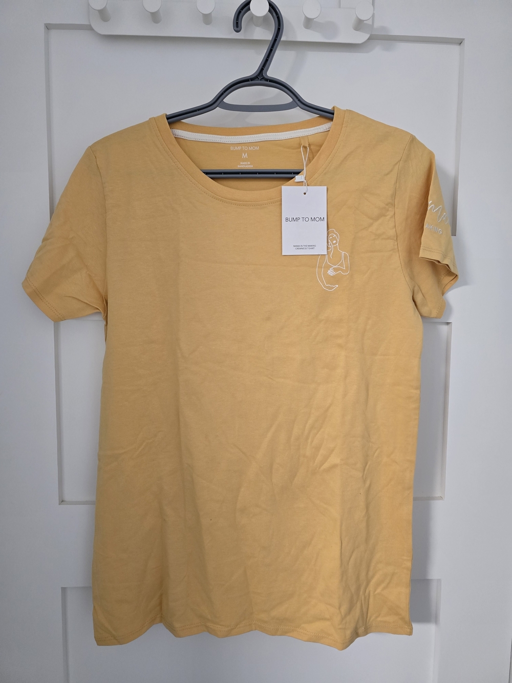 Bump To Mom Yellow Maternity Tee